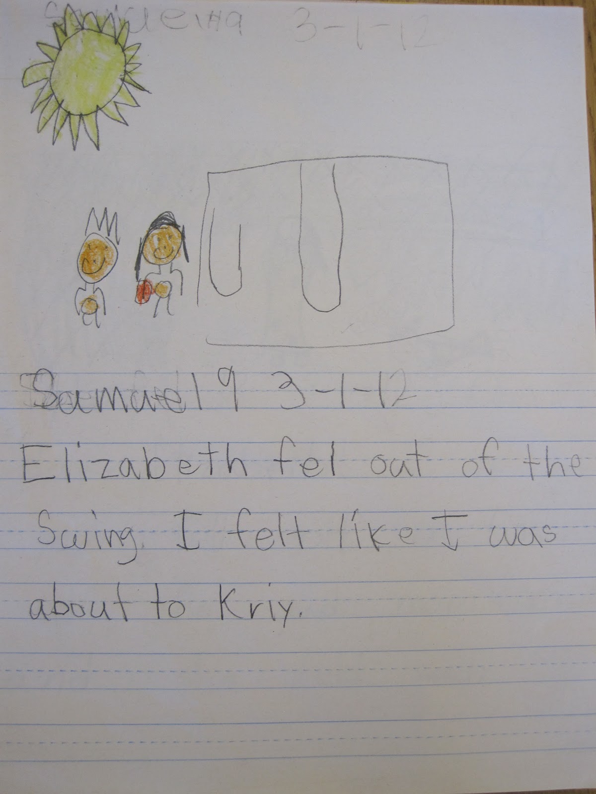 It's a Hoot in Second! The Day Elizabeth Broke Her Arm