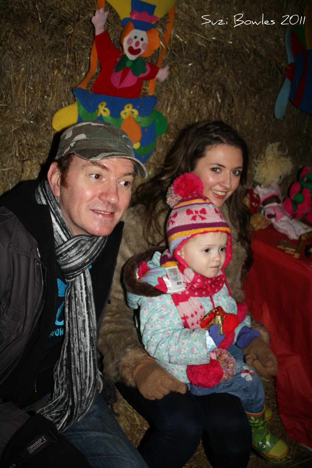 Two and a half travellers Tractors and tinsel meeting Santa at