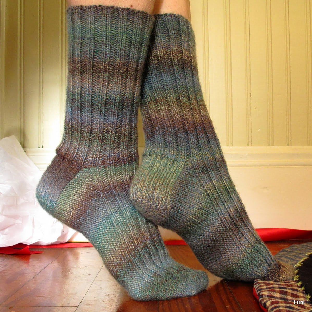 3 Sleeves to the Wind Perfecting Ribbed Handknit Socks