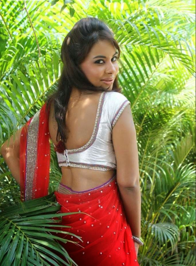 Doodhwali Mallu Aunty Actress Srilekha Sexy Red Saree Pallu Drop Big