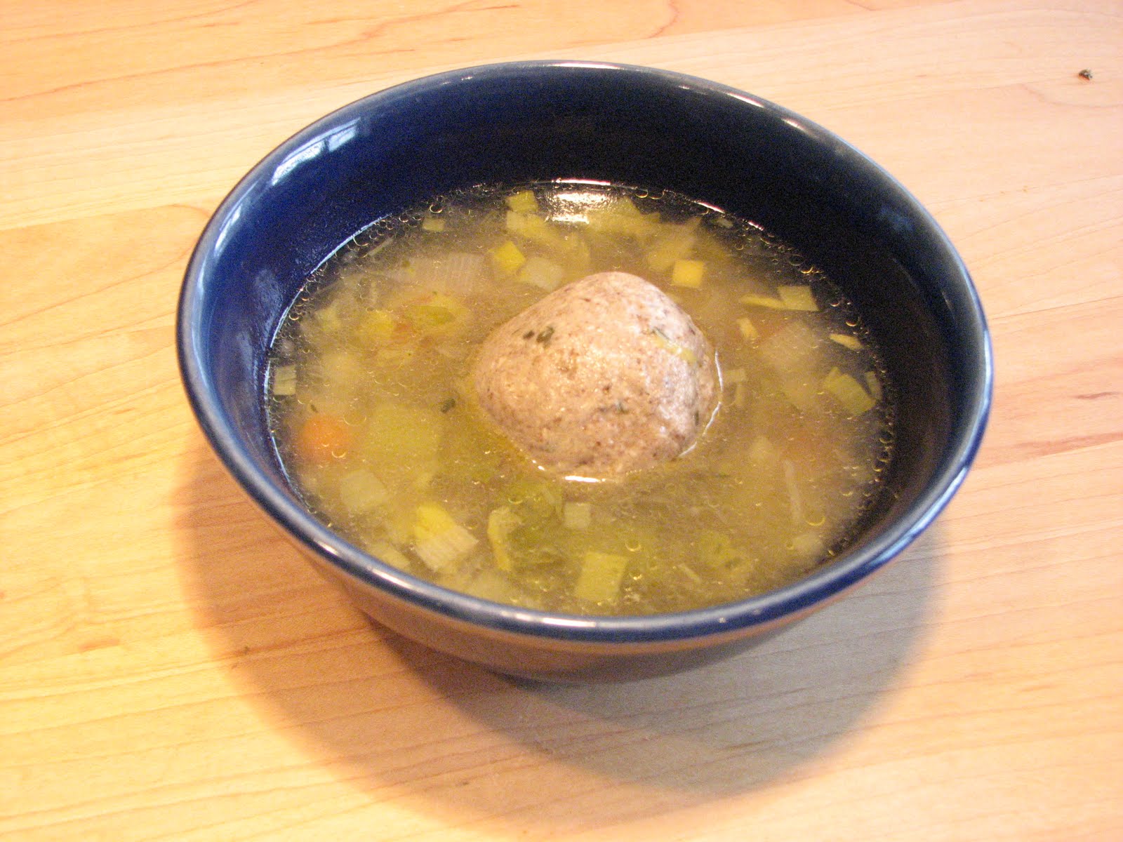 THE VOLUPTUOUS VEGETARIAN Leek and Vegetable broth for Matza Ball Soup