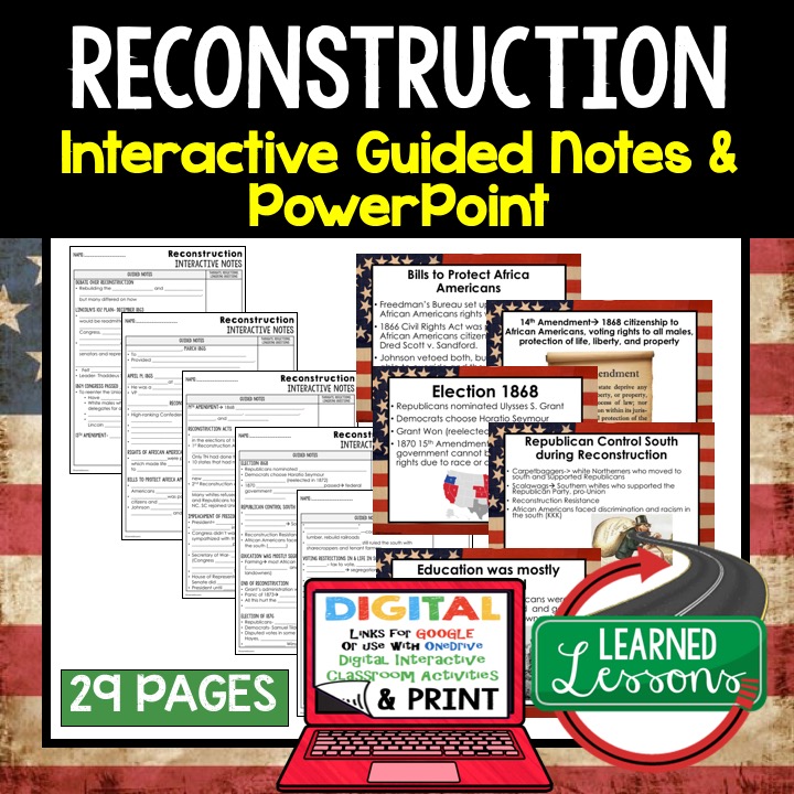 early american history guided notes and powerpoints learned