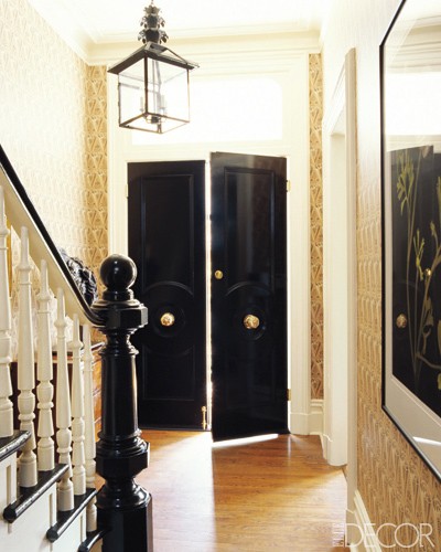 black front door images Black Double Doors | 400 x 500