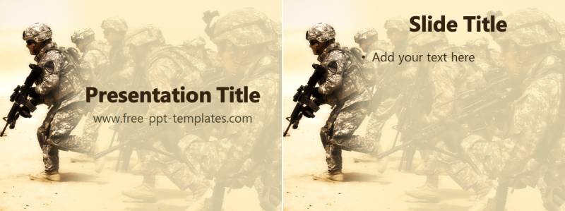 Free PowerPoint Templates Military PPT Template