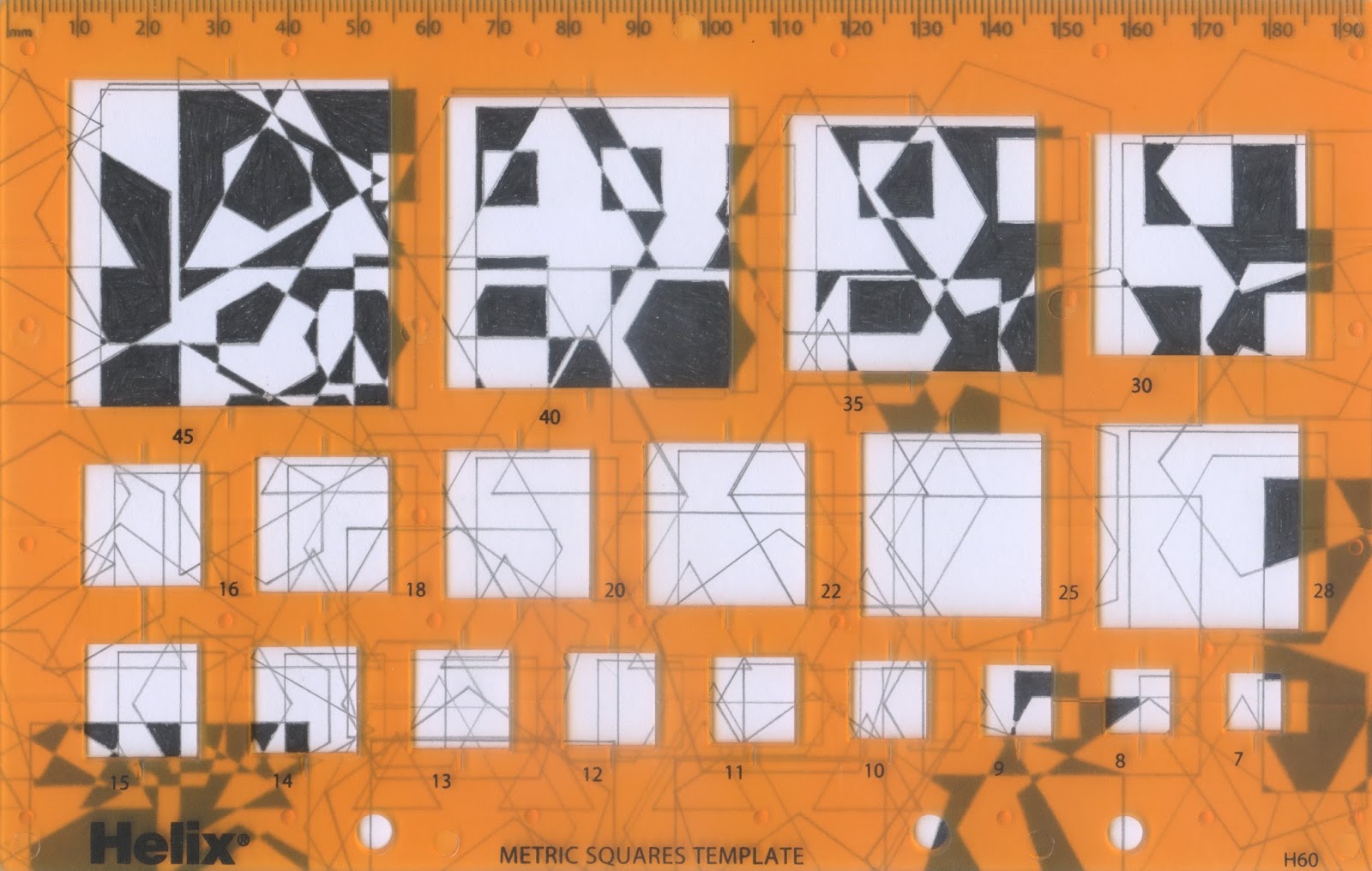 Chipboard Walls Square Framed Squares