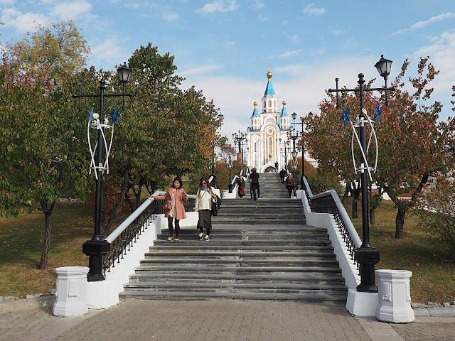Хабаровск - лестница на набережной (Khabarovsk - stairs to the embankment)