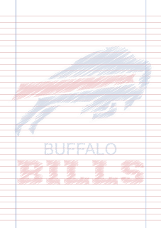 Papel Pautado Buffalo Bills PDF rabiscado para imprimir na folha A4 Papel Pautado Buffalo Bills PDF rabiscado para imprimir na folha A4