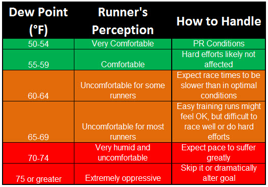 RunnerDude's Blog: Hot and Humid? Adjust Your Expectations!