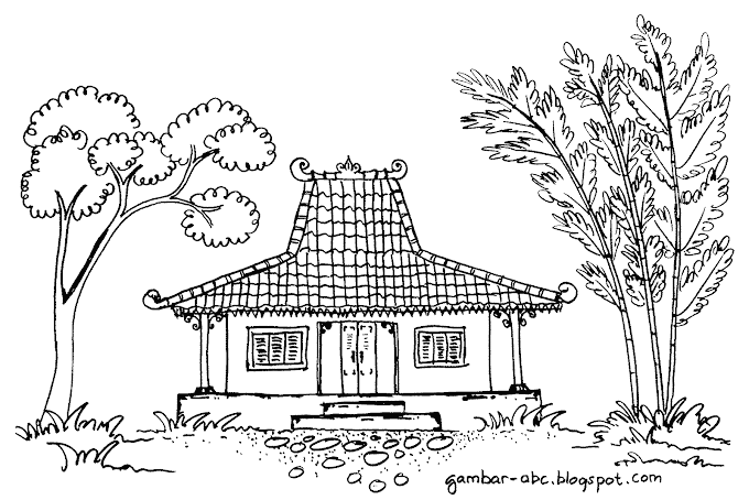 Mewarnai Gambar Rumah Adat Betawi