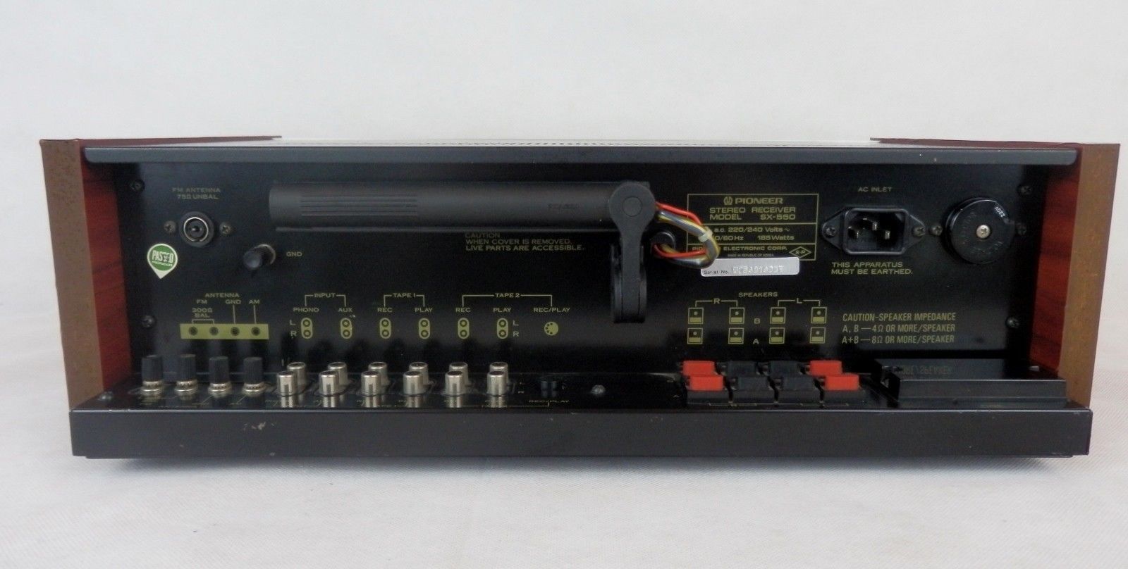 Pioneer SX550 Stereo Receiver AudioBaza