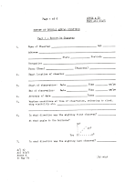 Australian UFO Report Forms Circa 1980's 1 of 6