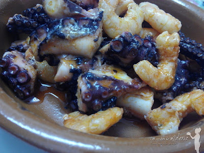 Pulpo con gambas