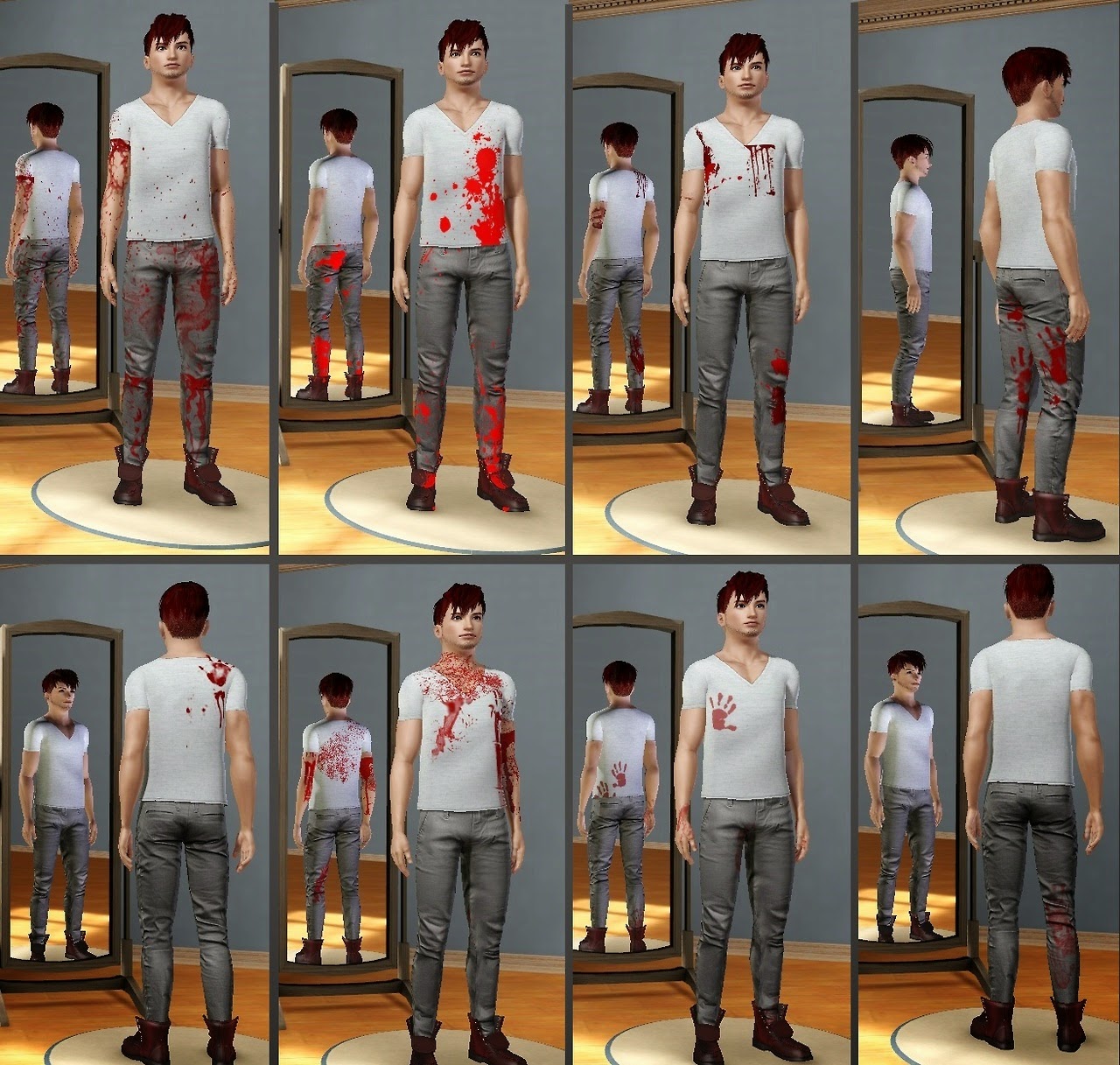 Sims 4 Blood Clothes