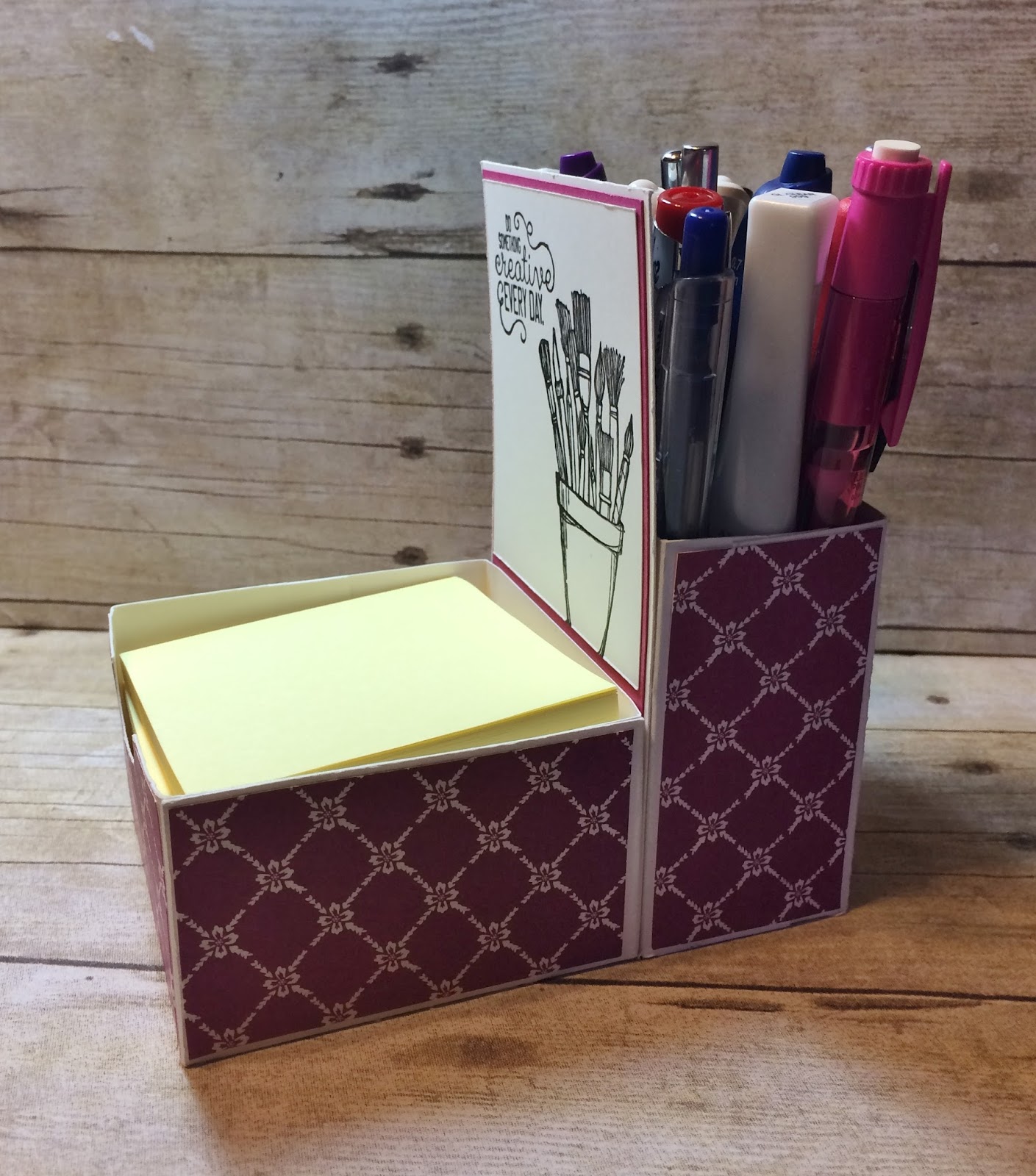 Kards by Kadie Post It Note & Pen Holder