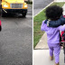 Heartwarming Video Of Little Girl Waiting For Her Brother To Get Off The School Bus Every Single Day