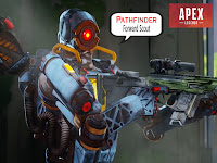 apex legends wallpaper, apex legends character pathfinder in action with his weapon