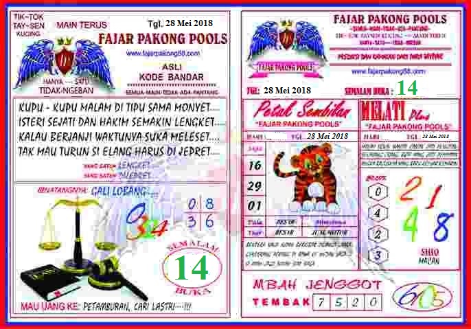 Kode Syair Fajar Pakong 29 Mei 2018 Prediksi Judi Fajar Pakong Teratai 2d Tebak Angka