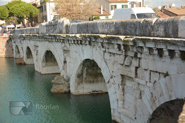 Rimini - Ponte di Tiberio, czyli Most Tyberiusza - TOP atrakcja turystyczna nad wyżrzeżem adriatyku