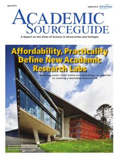 Academic Sourceguide. A report on the state of science - April 2015 | TRUE PDF | Semestrale | Professionisti | Chimica | Ricerca | Scienza
Academic Sourceguide, the supplement of Laboratory Equipment, is chock-full of exclusive articles about the state of science in colleges and universities. Check out the cover story on a Passive House-certified lab, a feature on safety, conversations with National Medal of Science winners and more.
