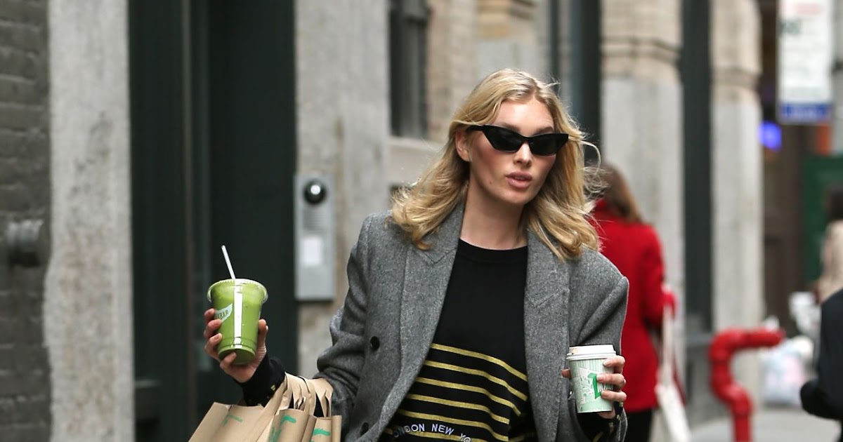 Elsa Hosk Clicked While Shopping at Whole Foods in NYC-March 24/2019