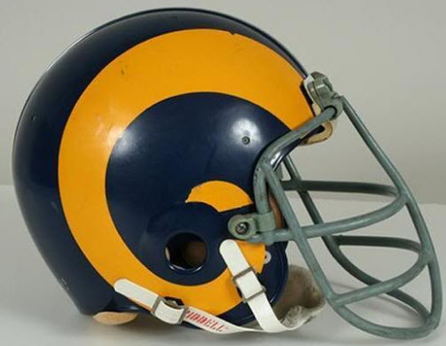 From the mid 60's through the early 70's, seeing the Rams blue