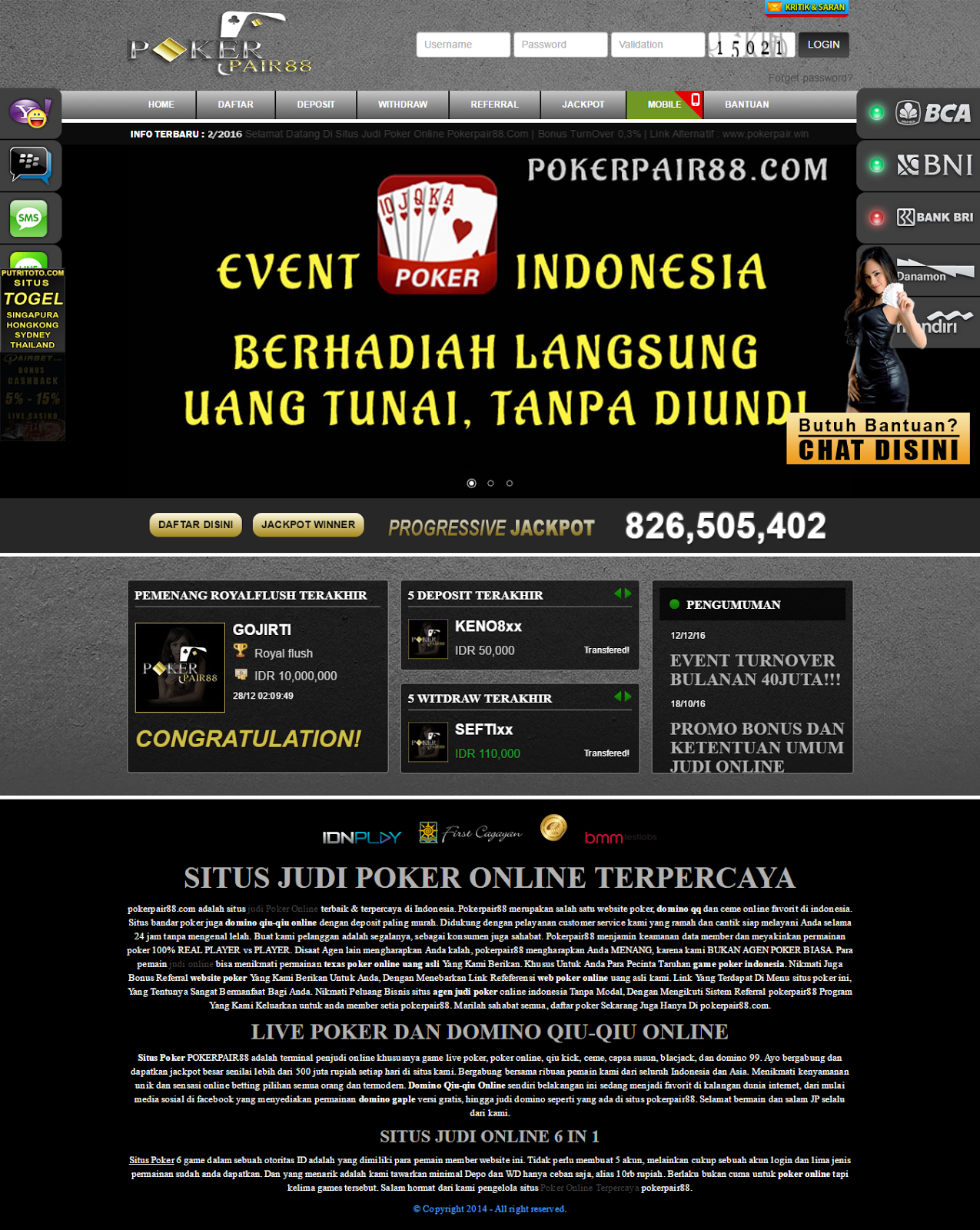 Homepage infopokerku