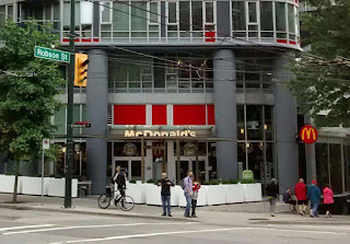 McDonald's Storefront at Robson and Hamilton Streets