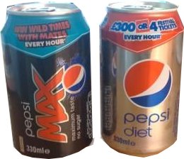 Diets And Calories Diet Pepsi And Pepsi Max