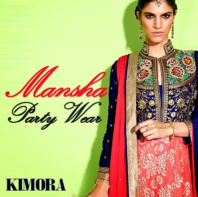 New Pk-Fashion: Mansha Party Wear Dresses 2014 | Kimora Party Wear ...