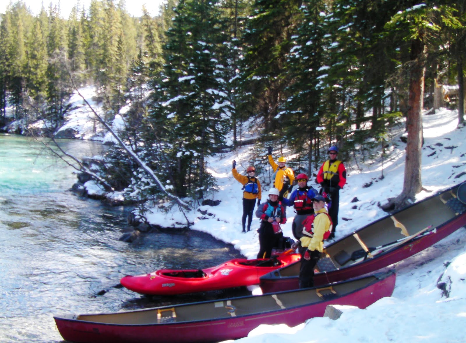 Revlo First Paddle of 2012 Kananaskis River April 8