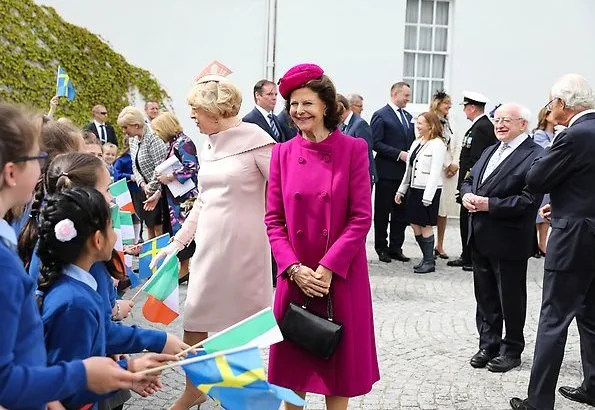 President Michael D Higgins and his wife Sabina Coyne. Queen Silvia and King Carl Gustaf visited the Croke Park GAA Stadium