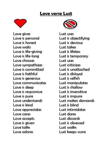 Love vs Infatuation