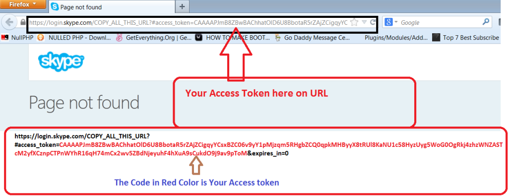 Page token. Token code Red.