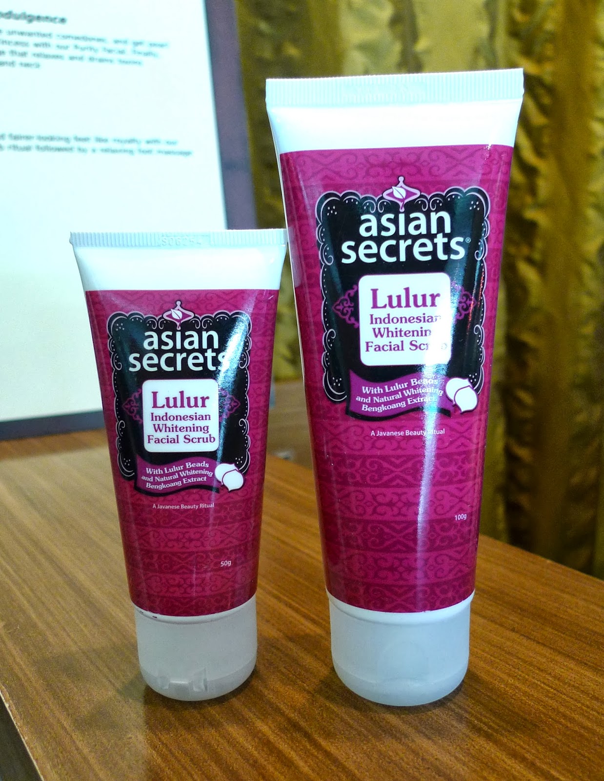 New Asian Secrets Whitening Facial Scrub + Asian Secrets Whitening Spa