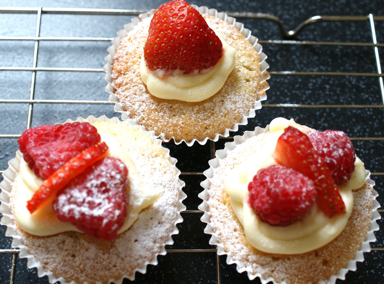 Summer Fruit Cupcakes