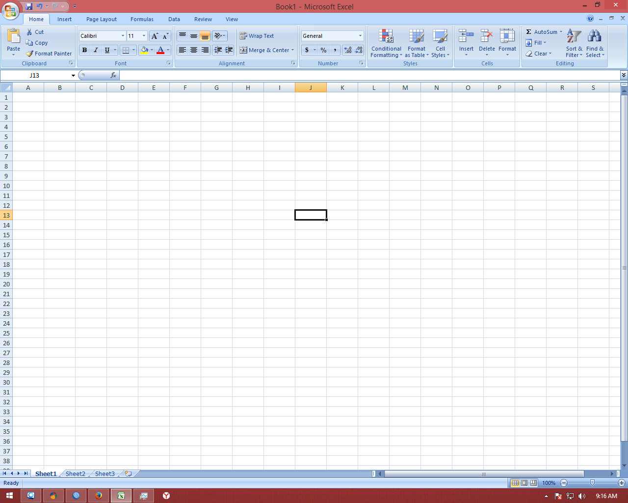 Mengenal Jendela  Microsoft  Excel  2007 Belajar Excel  