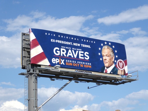 Graves series premiere billboard Graves series premiere billboard