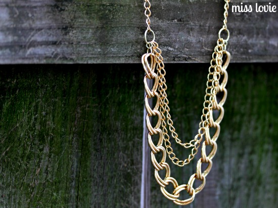 Miss Lovie: Just Chains Necklace Tutorial