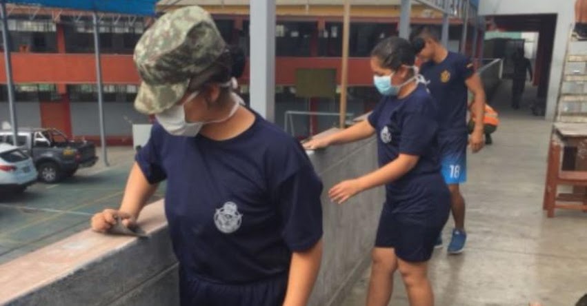Ejército realiza labores de mantenimiento de colegios públicos en Sullana - Piura Ejército realiza labores de mantenimiento de colegios públicos en Sullana - Piura
