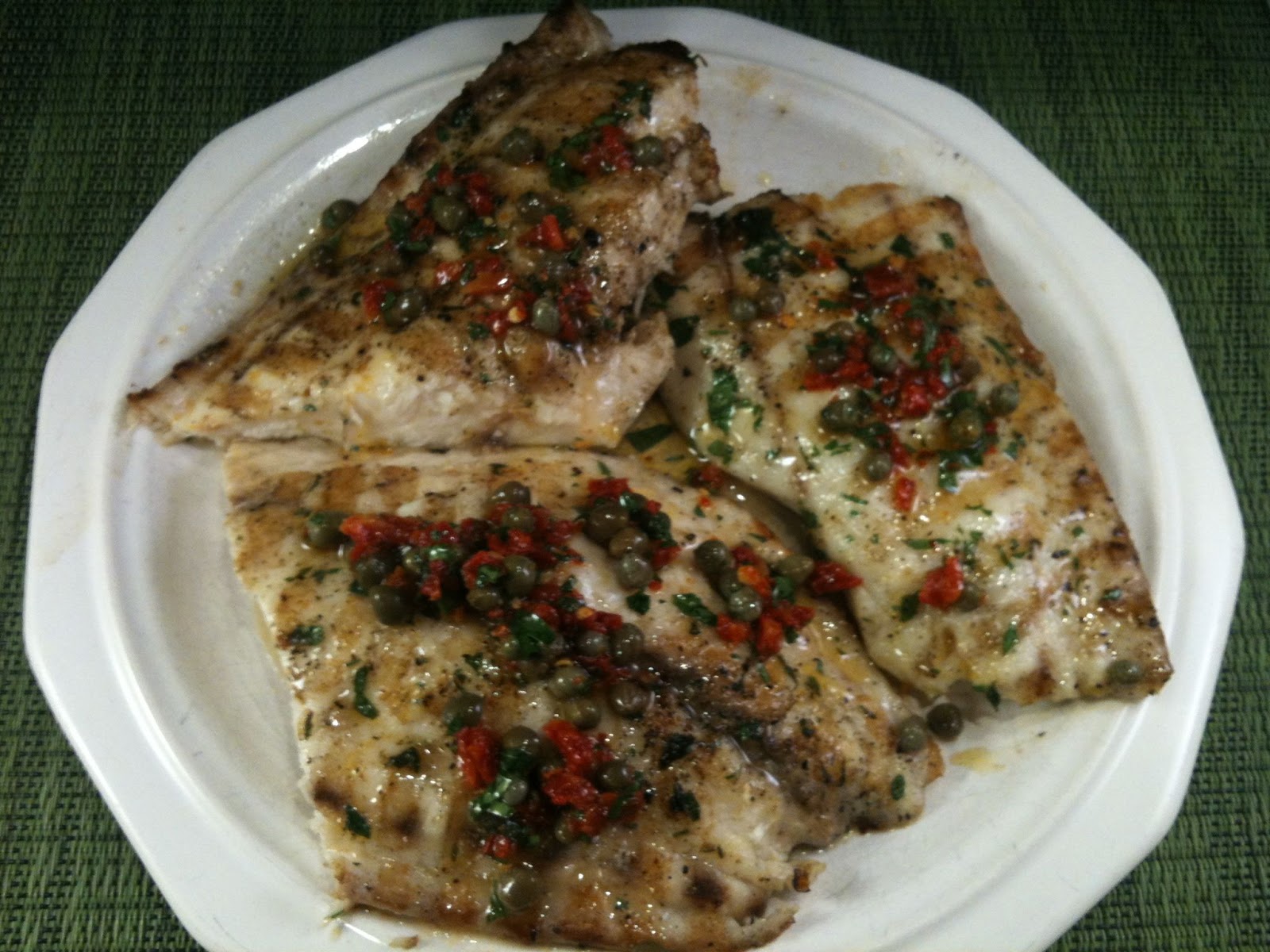 Chez Mona Lemon Fish with Caper Sauce