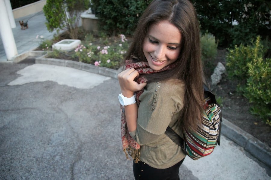 DIY Cómo hacer un bolso Mochila tipo étnico. Blog de costura y blog diy.