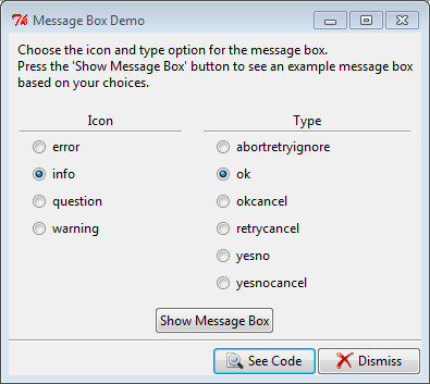 Py In My Eye: Tkinter Message Box Demo