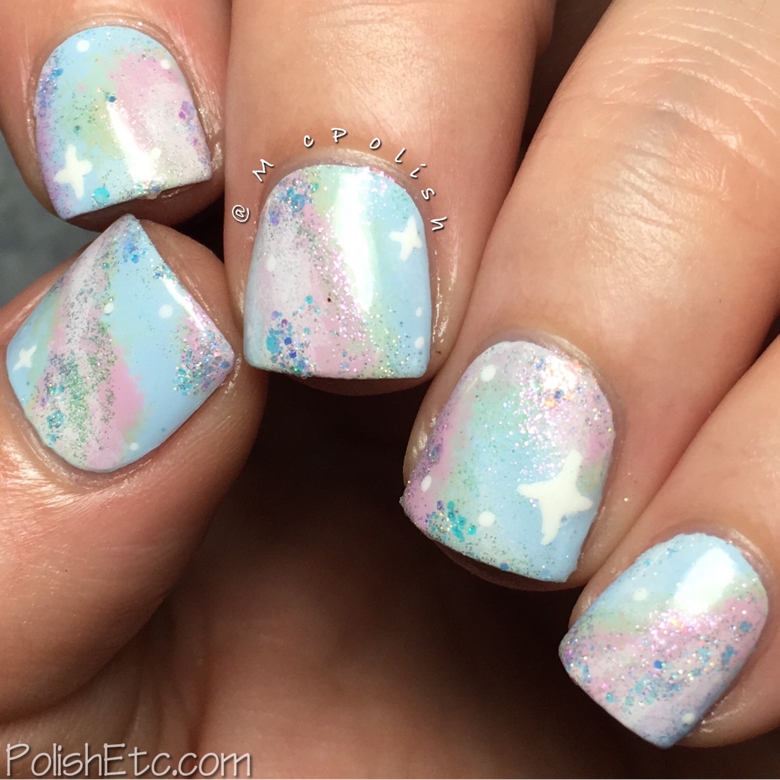 Pastel Galaxy Nails for the #31DC2017Weekly - McPolish