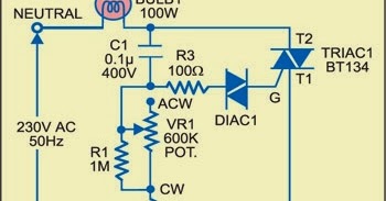 Simple Light Dimmer that Doubles as Voltmeter Circuit | Super Circuit