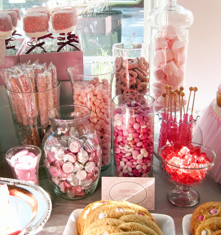 Seriously Daisies: Pink & Gray Baby Shower {Sweets Table}