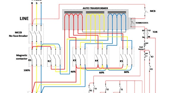 WIRING DIAGRAM RANGKAIAN AUTO TRAFO AUTO TRANSFORMER DENGAN SISTEM 4 STEPS
