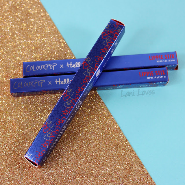 ColourPop X Hello Kitty - Konnichiwa, Date Mate and Let's Play Lippie Stix Swatches & Review