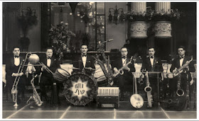 Barzizza, third from the right, with members of his famous Blue Star orchestra