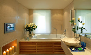 Small&LowCost. Cortinas en la ventana del baño  Badezimmer ohne fenster,  Kleines bad einrichten, Bad einrichten