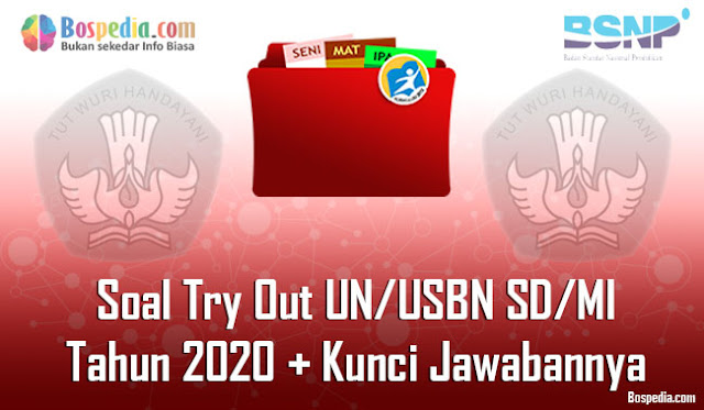  pada kesempatan yang baik ini kakak ingin memebagikan beberapa contoh soal Try Out atau s Lengkap - Soal Try Out UN/USBN SD/MI Tahun 2020 Berserta Kunci Jawabannya